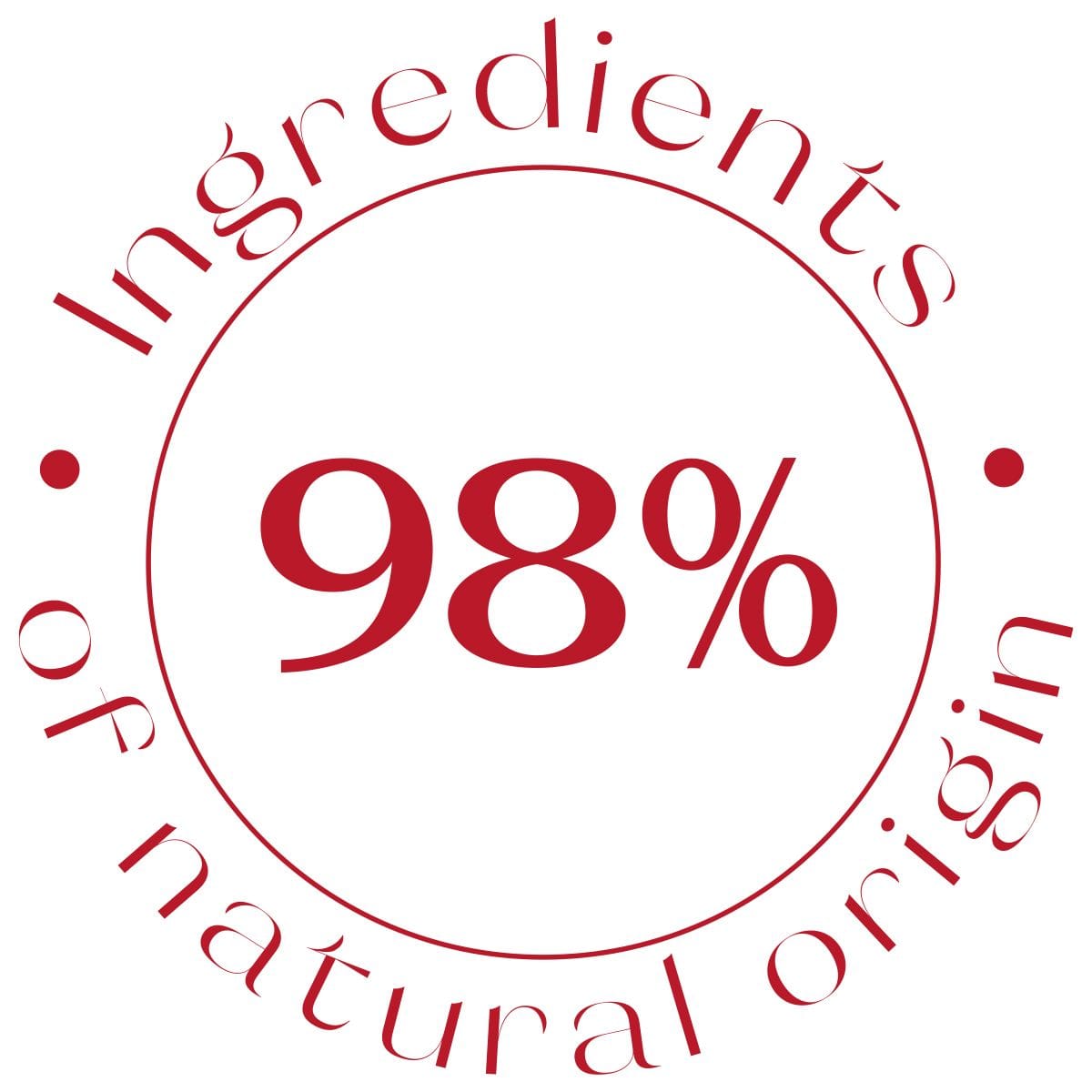 98% Inhaltsstoffe natürlichen Ursprungs