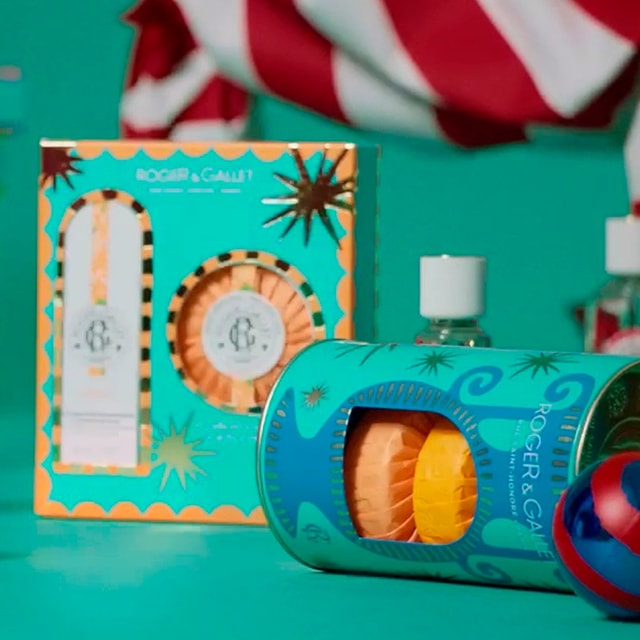 Weihnachtsgeschenkset 3 Wohltuende Seifen Blau