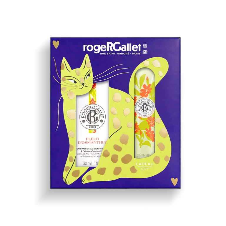 Fleur d'Osmanthus Weihnachtsgeschenkset Duftendes Wohlfühl-Wasser + Wohlfühl-Handcreme