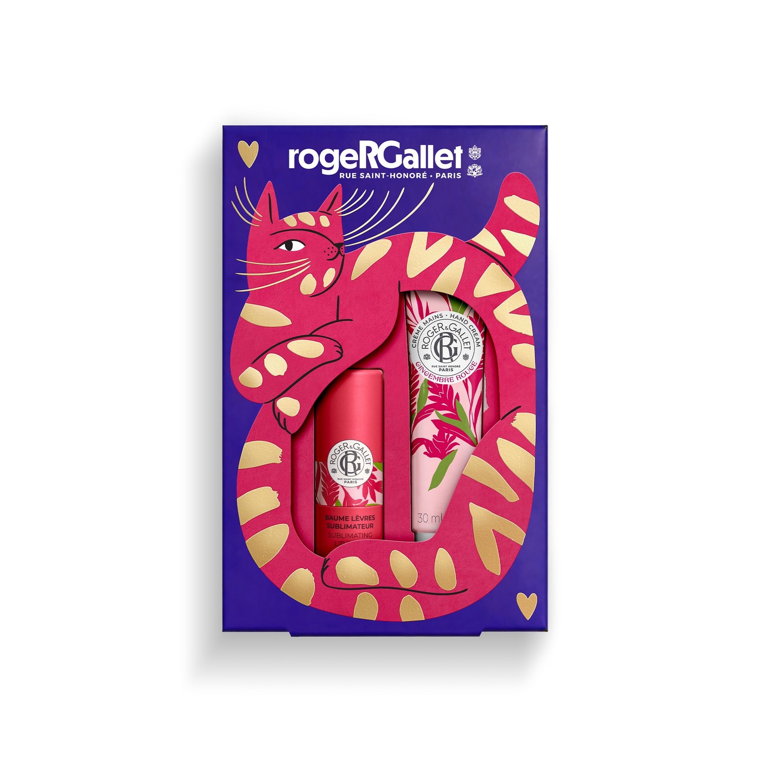 Gingembre Rouge Weihnachtsgeschenkset Subimating Lip Balm + Wohlfühl-Handcremes